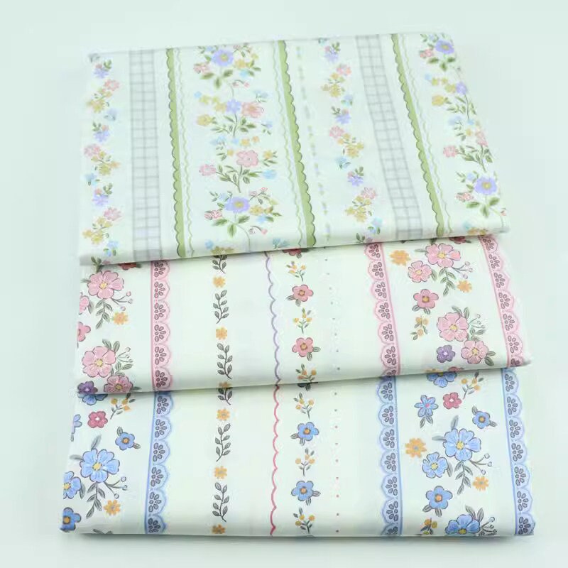 6116 - Cottage Chic Flower Floral Stripe & Gingham Cotton