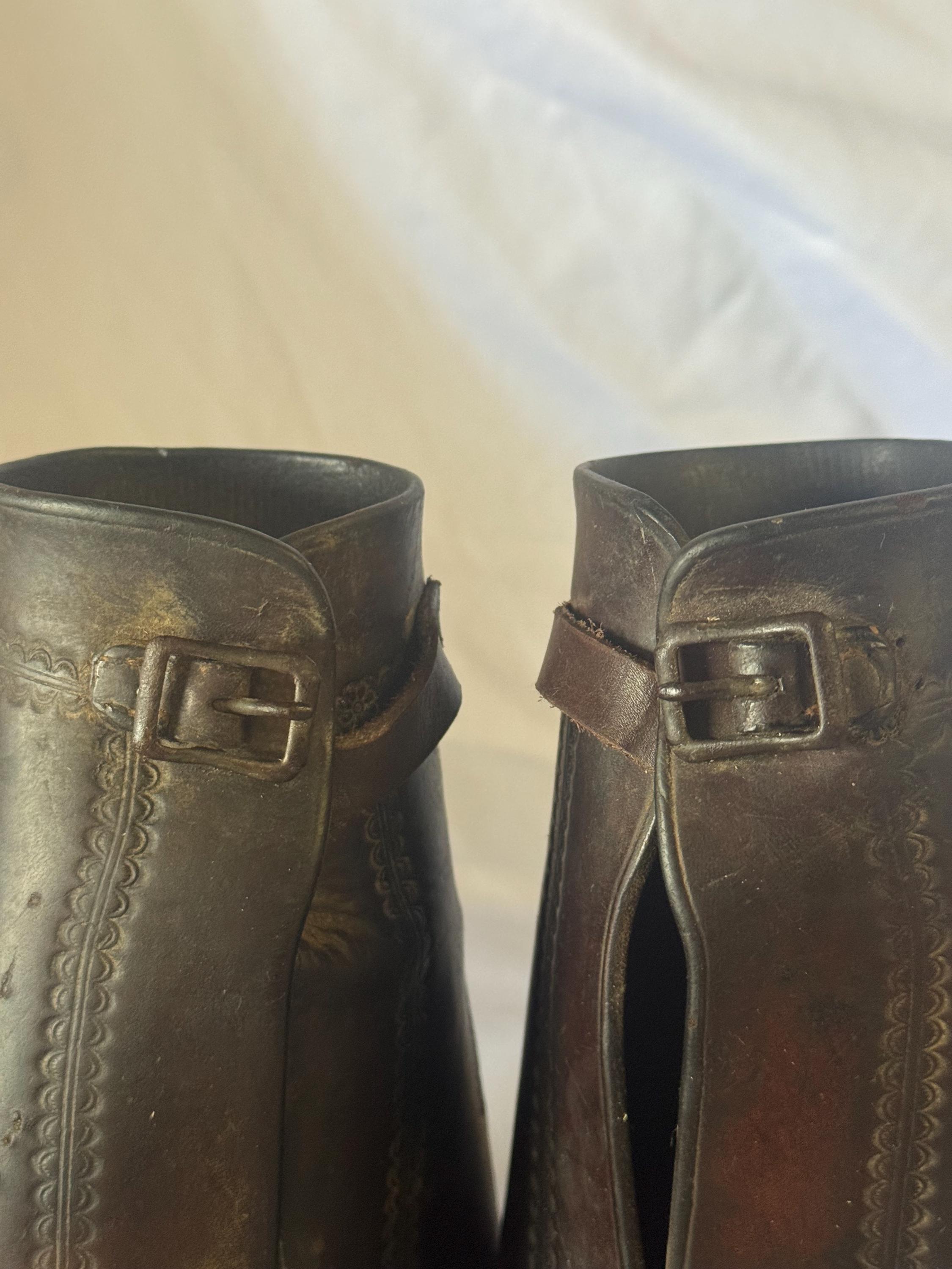 Cowboy Roping Cuffs Vintage Leather Cowboy Roping Wrist Cuffs - Etsy