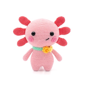 Axolotl crochet pattern - Lulu the Axolotl Amigurumi tutorial PDF