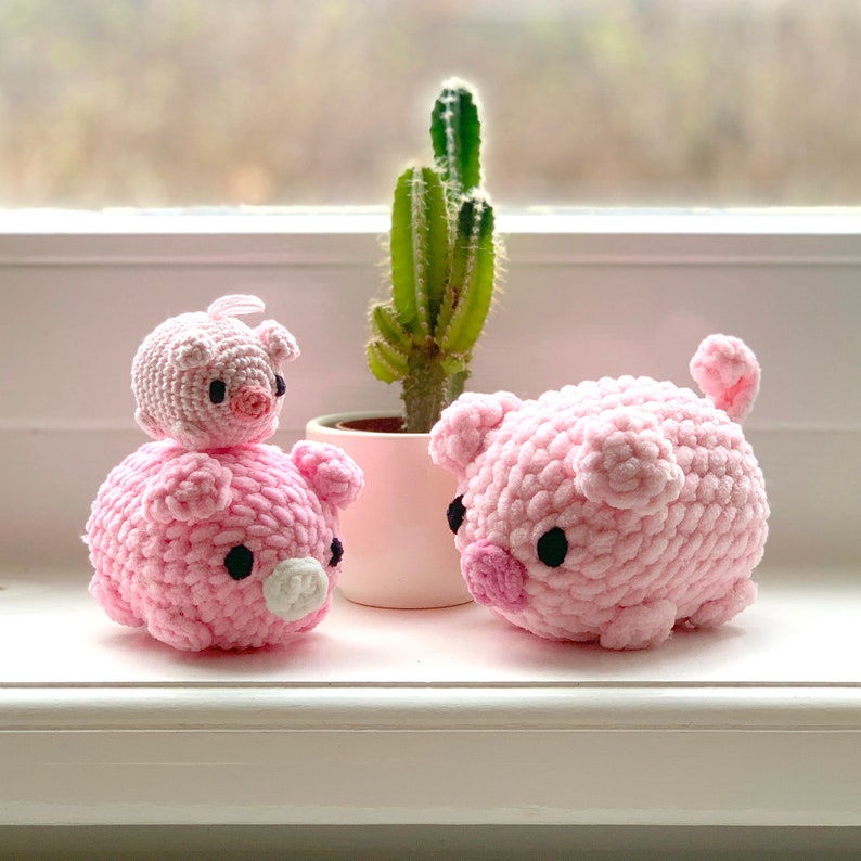 Cute Pig Amigurumi animal crochet pattern PDF pig crochet pattern image 5