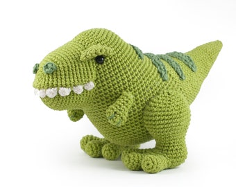 Crochet Pattern Titus the T-Rex dinosaur Amigurumi PDF - make your own cute dinosaur DIY