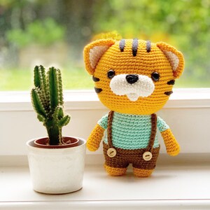 Jimmy the Tiger Amigurumi Crochet Pattern PDF cute tiger toy pattern image 4