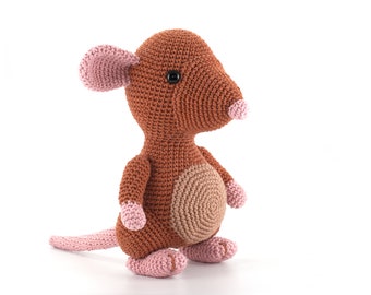 Rupert de Rat Amigurumi haakpatroon PDF - haak je eigen rat knuffel