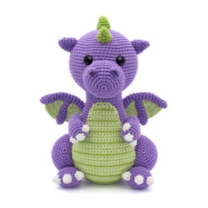 Elio the dragon crochet pattern - easy beginner Amigurumi pattern PDF, Crochet Dragon Pattern