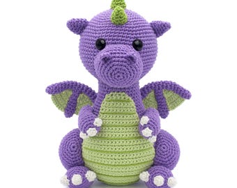 ドラゴンあみぐるみファンタジーかぎ針編みパターン - PDF