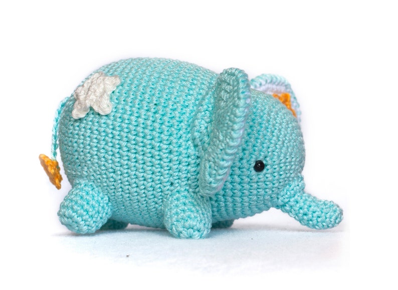Crochet Pattern elephant amigurumi PDF love valentine image 5