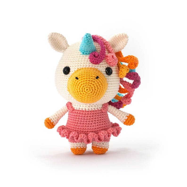 Bella the unicorn Amigurumi PDF crochet pattern image 1