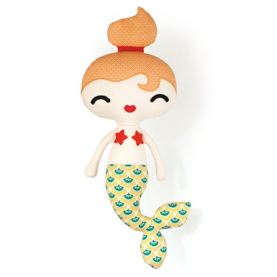 人魚人形の型紙 – 16インチぬいぐるみ（PDF） - Etsy 日本