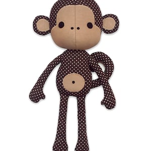 Cute Monkey rag doll sewing pattern PDF image 3