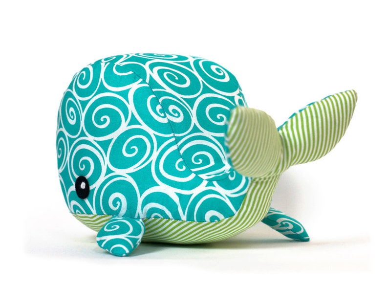 PDF sewing pattern Whale plush toy softie image 4