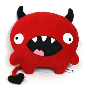 Love Devil valentine sewing pattern plush toy PDF