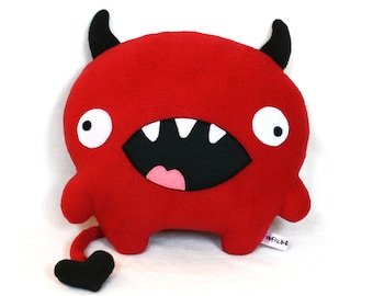 Love Devil valentine sewing pattern plush toy PDF