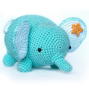 Crochet Pattern elephant amigurumi PDF love valentine image 4