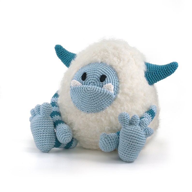 Boo das Yeti Monster Amigurumi häkelanleitung PDF Monster häkeln Deutsch Bild 2