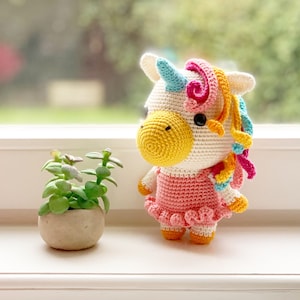 Bella the unicorn Amigurumi PDF crochet pattern image 5