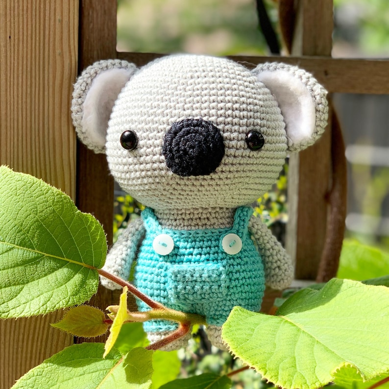 Lindo Koala amigurumi patrón de crochet PDF imagen 3