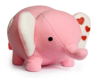 Love Elephant plushie pdf sewing pattern