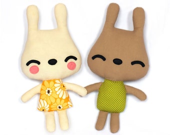 Bunny sewing pattern doll pattern, PDF INSTANT DOWNLOAD
