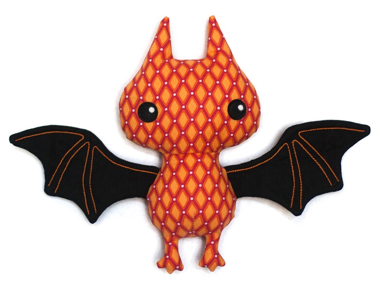 Bat softie sewing pattern PDF image 3