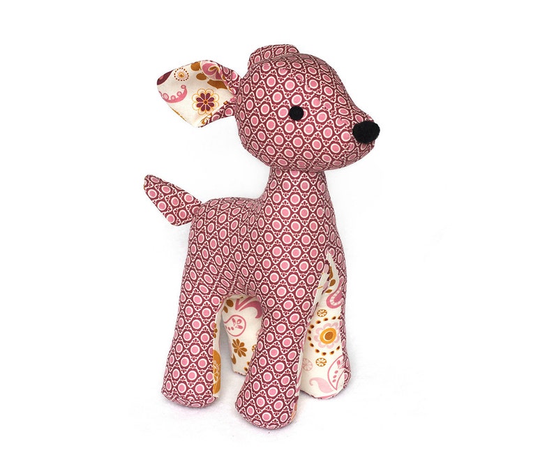 Cute Deer sewing pattern, plush toy pattern PDF image 1