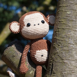 Cute Monkey Amigurumi Crochet Pattern (PDF)