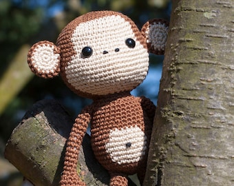 Modèle de crochet Amigurumi singe mignon