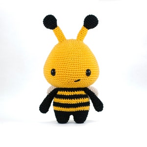 Crochet Toy Pattern Barry the Bee Amigurumi PDF Tutorial Make your own cute Bee DIY image 2