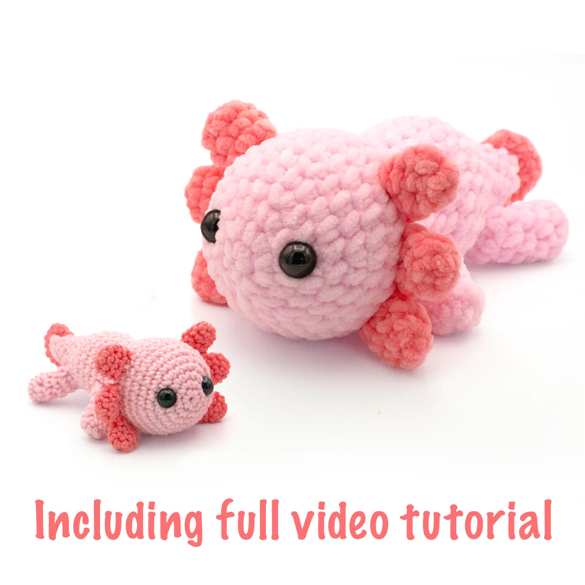 Axolotl Crochet Pattern: Lucy Amigurumi Plushie