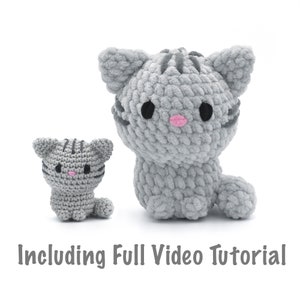 Lily the Cat Amigurumi pattern - Easy crochet pdf pattern for beginners