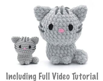 Lily the Cat Amigurumi patroon - Eenvoudig gehaakt pdf-patroon voor beginners