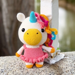 Bella the unicorn Amigurumi PDF crochet pattern image 4