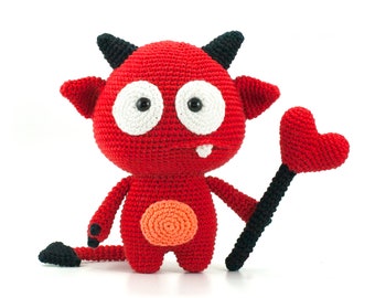 Kleine Liefdes Duivel Amigurumi haakpatroon PDF