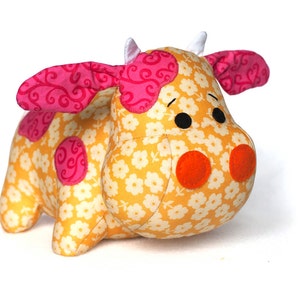 Cow sewing pattern sew a plush toy - PDF INSTANT DOWNLOAD