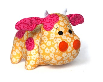 Cow sewing pattern sew a plush toy - PDF INSTANT DOWNLOAD