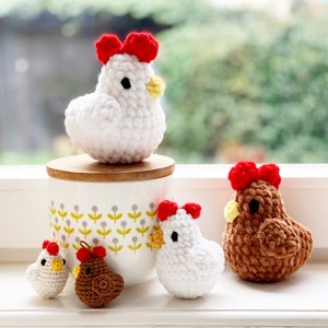 Cute Chicken Amigurumi pattern Easy crochet pdf pattern for beginners image 3