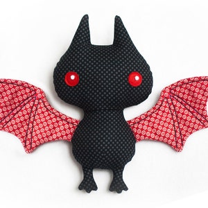 Bat softie sewing pattern PDF image 1