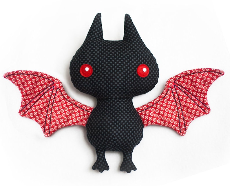 Bat softie sewing pattern PDF image 1