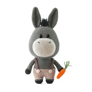 Bernard the Donkey Amigurumi Crochet pattern PDF image 1