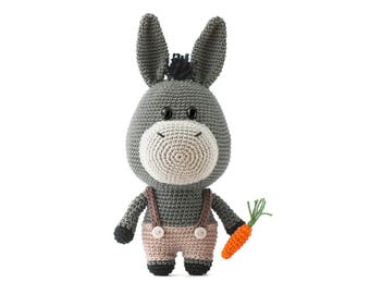Bernard the Donkey Amigurumi Crochet pattern PDF