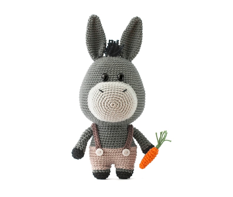 Bernard the Donkey Amigurumi Crochet pattern PDF image 1