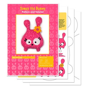 Tumsy the Bunny sewing pattern stuffed animal tutorial PDF image 3