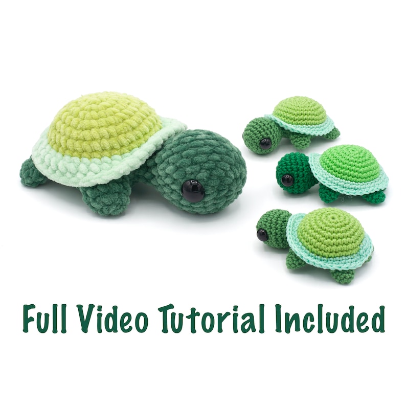 Turtle Amigurumi crochet pattern Easy crochet pdf pattern for beginners image 1