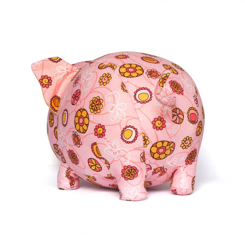 Cute pig plushie sewing pattern PDF image 3