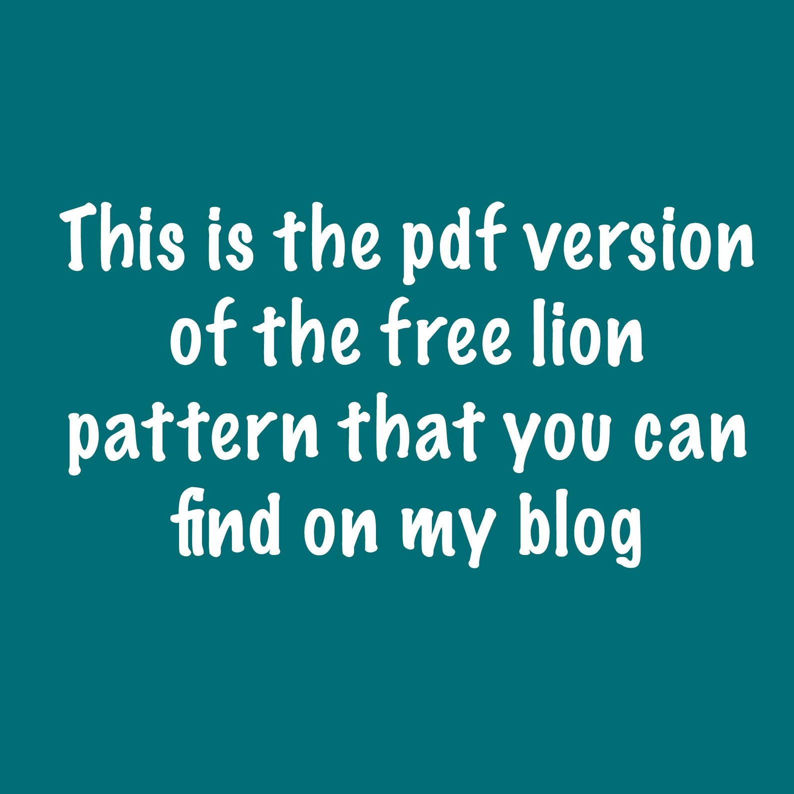 Louie the Lion Amigurumi Toy Crochet Pattern Downloadable PDF for ...