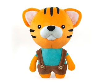 Jimmy the Tiger Sewing Pattern – DIY Stuffed Animal (PDF)
