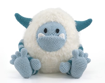 Boo das Yeti Monster Amigurumi häkelanleitung PDF - Monster häkeln - Deutsch