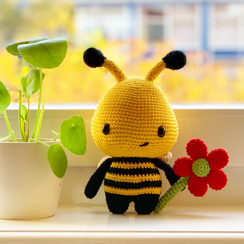 Crochet Toy Pattern Barry the Bee Amigurumi PDF Tutorial Make your own cute Bee DIY image 6