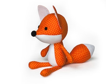 Sewing Pattern Fox PDF Stuffed Toy Plush Softie