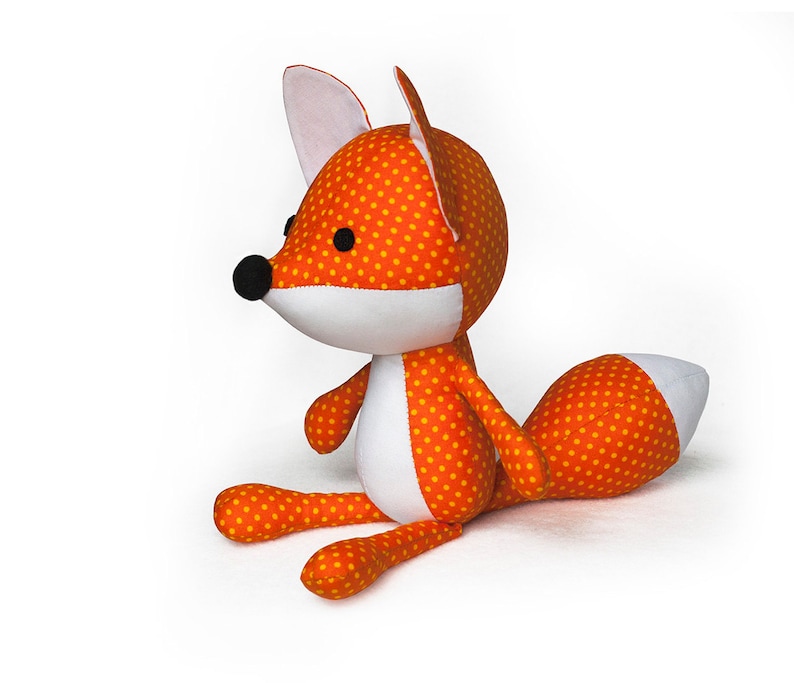 Sewing Pattern Fox PDF Stuffed Toy Plush Softie image 1