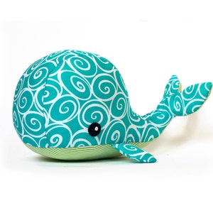 PDF sewing pattern Whale plush toy softie image 3